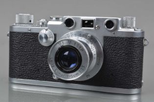 A Leitz Wetzlar Leica IIIf Rangefinder Camera,