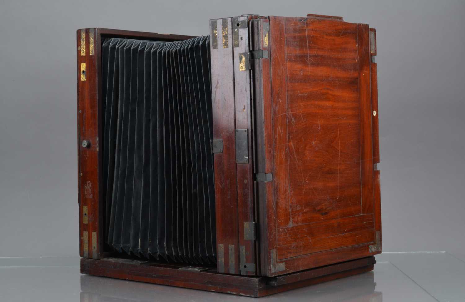 A 12'' X 15'' Mahogany and Brass Wet Plate Camera, - Image 2 of 3