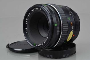 A Mamiya Sekor Macro C 80mm f/4 Lens,