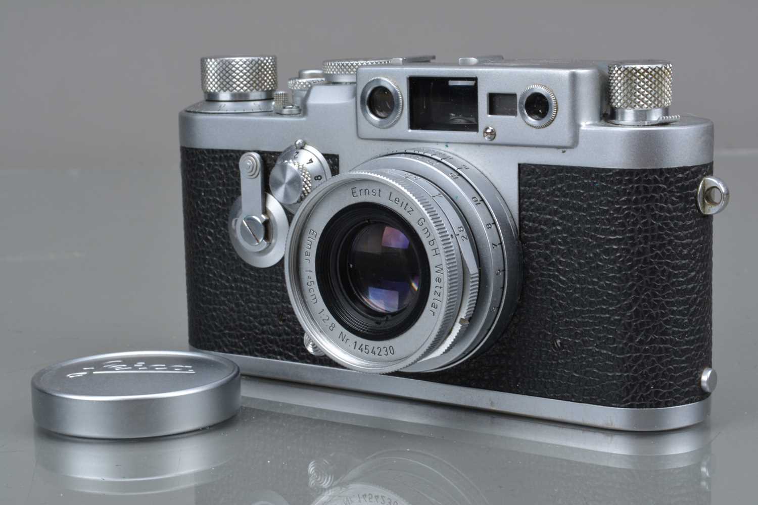 A Leitz Wetzlar Leica IIIg Rangefinder Camera, - Image 2 of 4