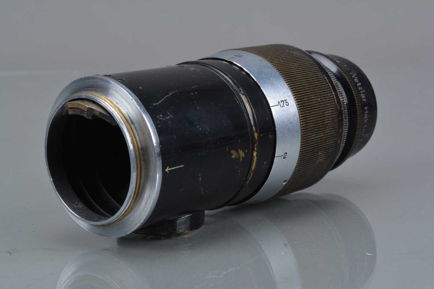 A Leitz Wetzlar 13.5cm f/4.5 Hektor Lens, - Image 2 of 2