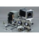 A Sinar Norma 5 x 4 Monorail Camera,