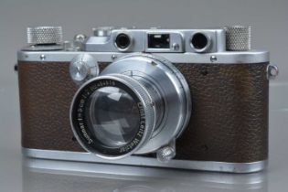 A Leitz Wetzlar Leica IIIa Model G Rangefinder camera,