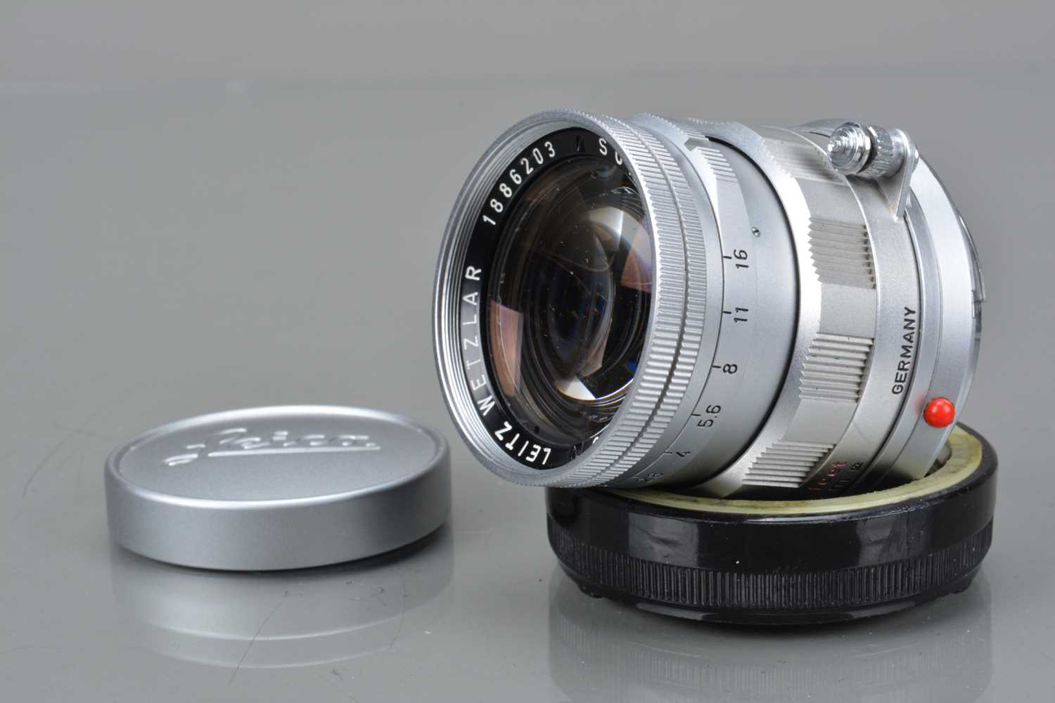 A Leitz Wetzlar 50mm f/2 Summicron Lens,