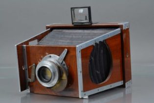 A Shew Co Aluminium Xit Half Plate Camera,