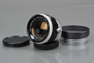 A Canon 50mm f/1.4 Lens,