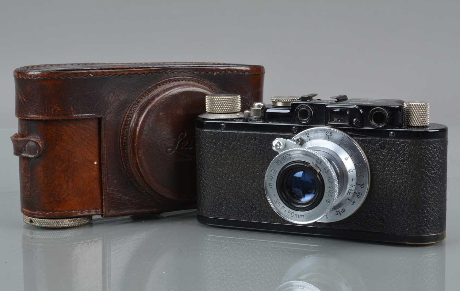 A Leitz Wetzlar Leica II Model D Rangefinder Camera,