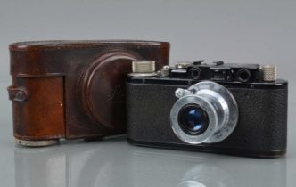 A Leitz Wetzlar Leica II Model D Rangefinder Camera,