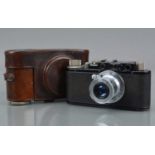 A Leitz Wetzlar Leica II Model D Rangefinder Camera,