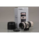 A Canon EF 70-200mm f/4 L IS USM Lens,