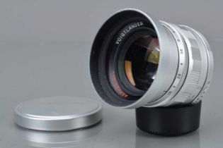 A Voigtländer Nokton 50mm f/1.5 Aspherical Lens,