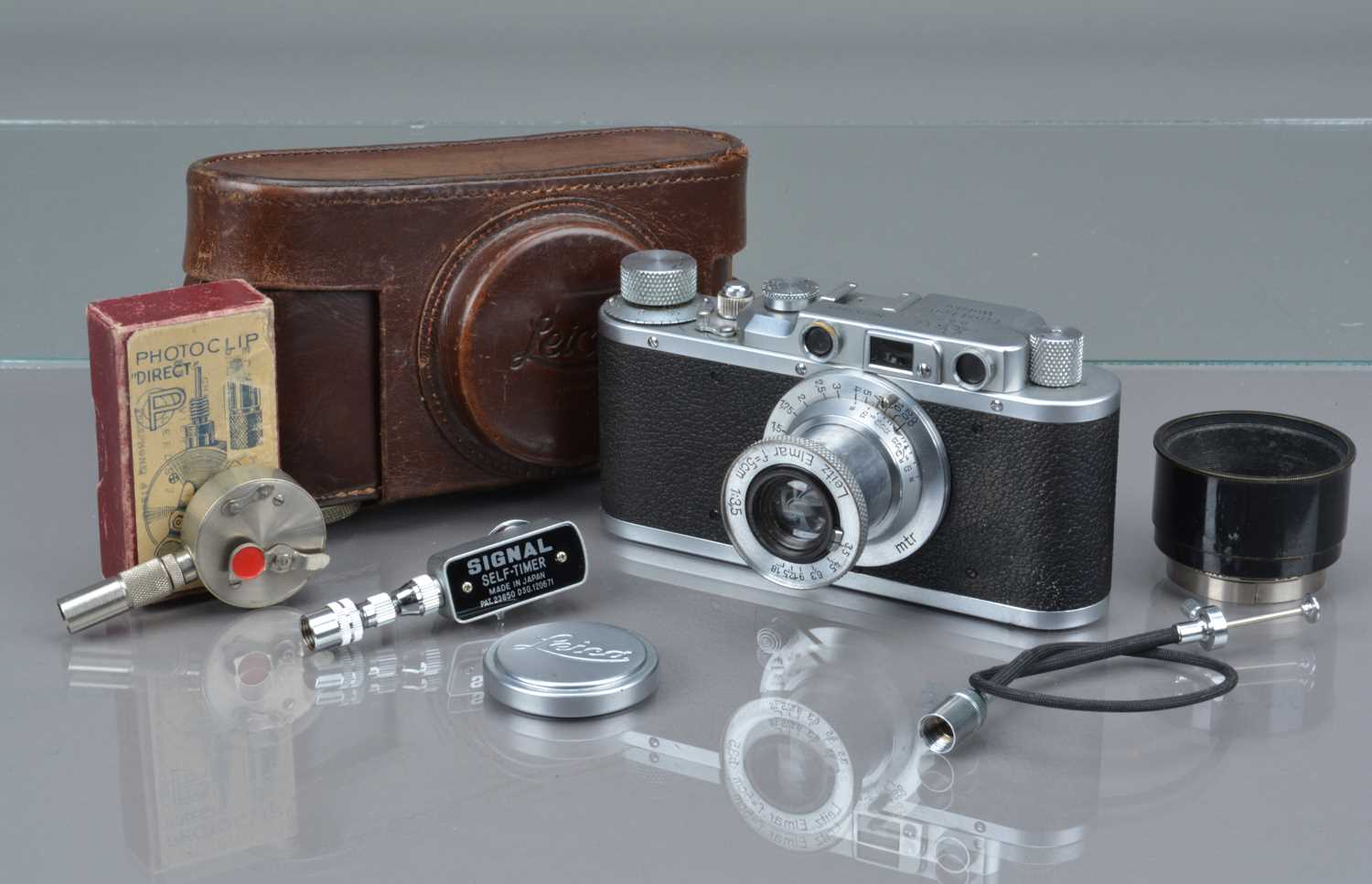 A Leitz Wetzlar Leica II Model D Rangefinder Camera,