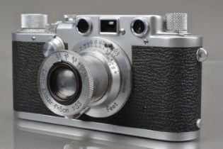 A Leitz Wetzlar Leica IIIf Rangefinder Camera,