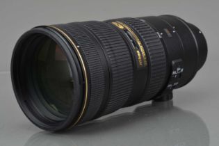 A Nikon N AF-S Nikkor 70-200mm f/2.8G II ED VR Lens,