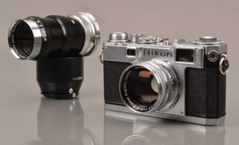 A Nippon Kogaku Nikon S2 Rangefinder Camera,