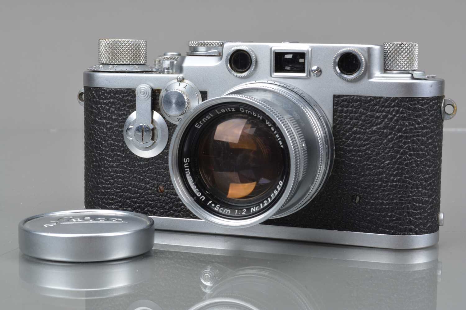 A Leitz Wetzlar Leica IIIf Rangefinder Camera,