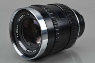 A Nippon Kogaku Nikkor-Q 135mm f/3.5 Lens,