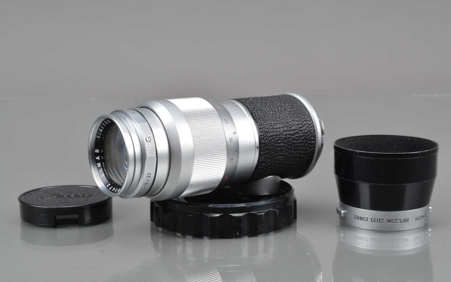 A Leitz Wetzlar 135mm f/4 Elmar Lens,