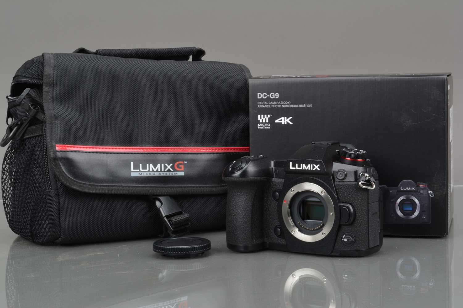 A Panasonic Lumix G9 Digital Camera Body,