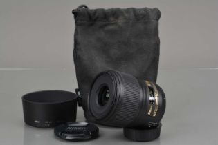 A Nikon N AF-S Micro Nikkor 60mm f/2.8G ED Lens,