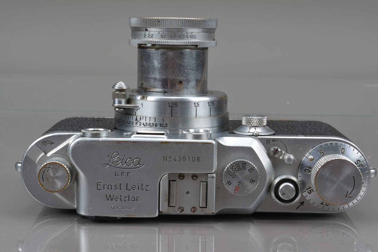 A Leitz Wetzlar Leica IIIc Rangefinder Camera, - Image 3 of 3