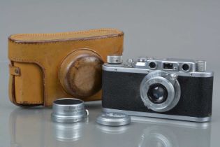 A Leitz Wetzlar Leica II Model D Rangefinder Camera,