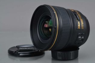 A Nikon N AF-S Nikkor 24mm f/1.4G ED Lens,