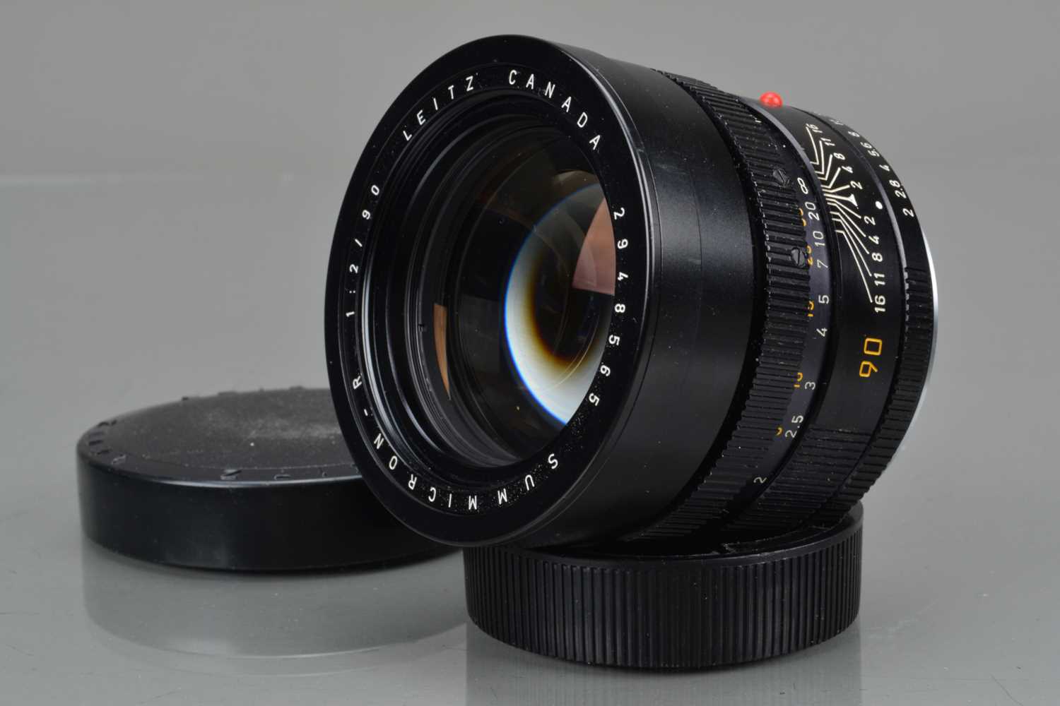 A Leitz Canada 90mm f/2 Summicron-R Lens,