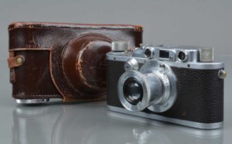 A Leitz Wetzlar Leica IIIa Model G Rangefinder camera,