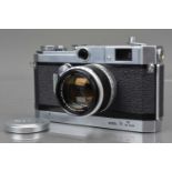 A Canon VT de Luxe VTDZ Rangefinder camera,