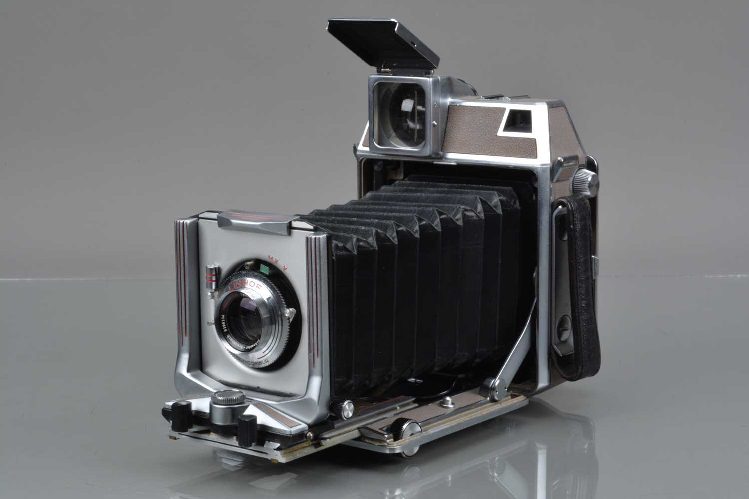 A Linhof Super Technika IV 6 x 9 Camera.