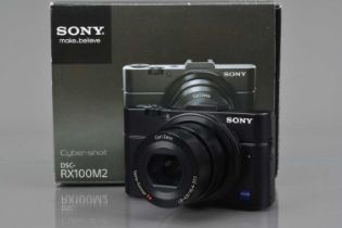 A Sony Cyber-Shot RX100 M2 Digital Camera,