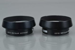 Two Leitz 12585 35mm f/2.8 / 35mm f/3.5 Lens Hoods,