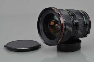 A Canon FD 24-35mm f/3.5 L Lens,