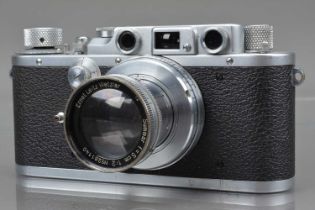 A Leitz Wetzlar Leica IIIb Model G Rangefinder Camera