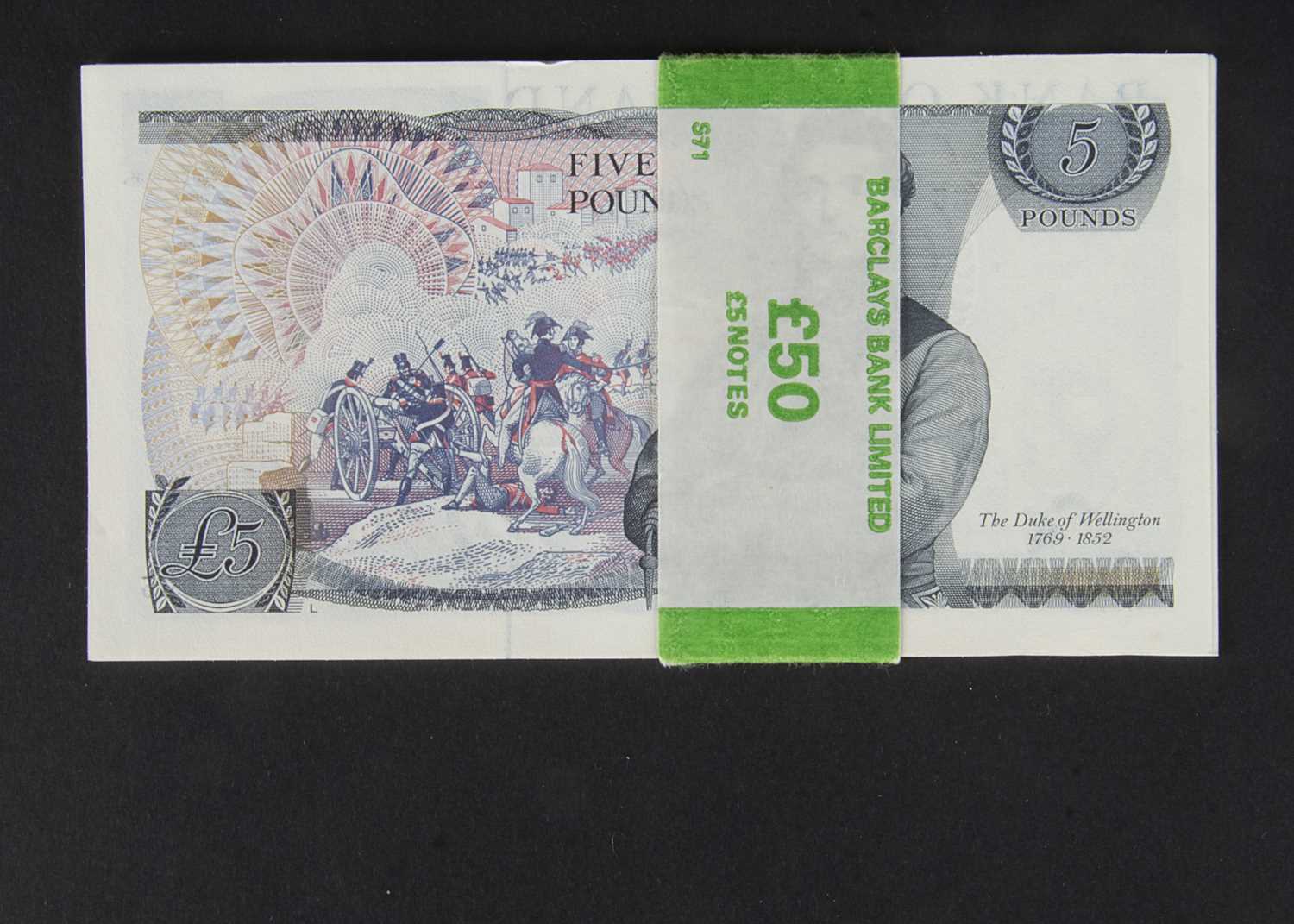 Group of 10 Consecutive Bank of England Somerset £5 notes, - Image 2 of 2