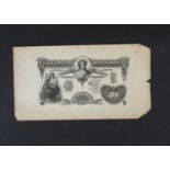 A Bradbury Wilkinson & Co Ltd advertizing banknote,