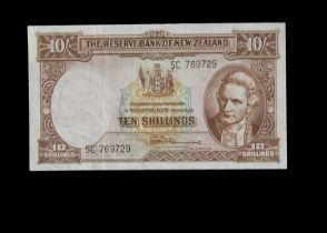 New Zealand 10 Shillings note,