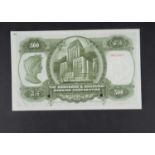 Specimen Bank Note: The Hong Kong and Shanghai Banking Corporation specimen 500 Dollars,