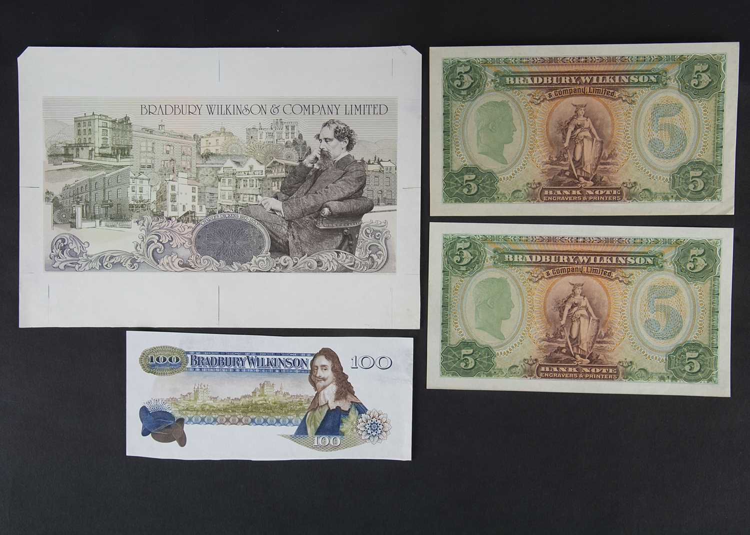 A collection of Bradbury Wilkinson and Co Ltd Advertizing Banknotes,