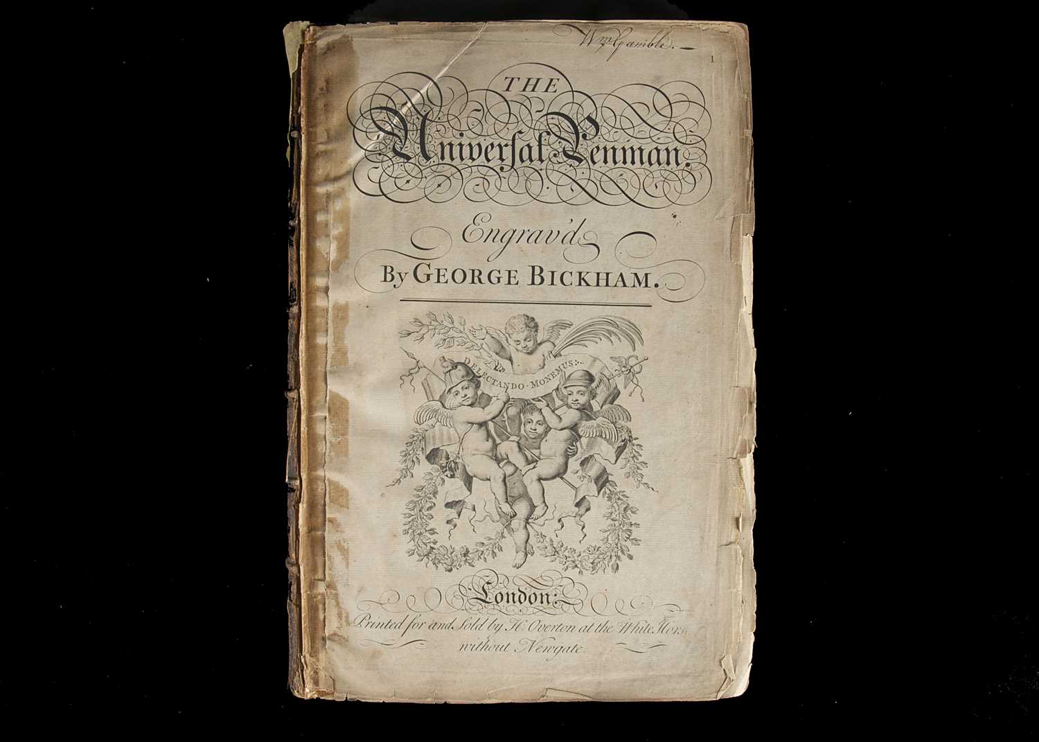 Bound Volume of 'The Universal Penman' by George Bickham 1743, - Image 2 of 4