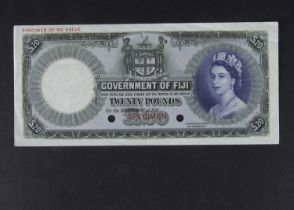 Specimen Bank Note: Fiji specimen 20 Pounds,