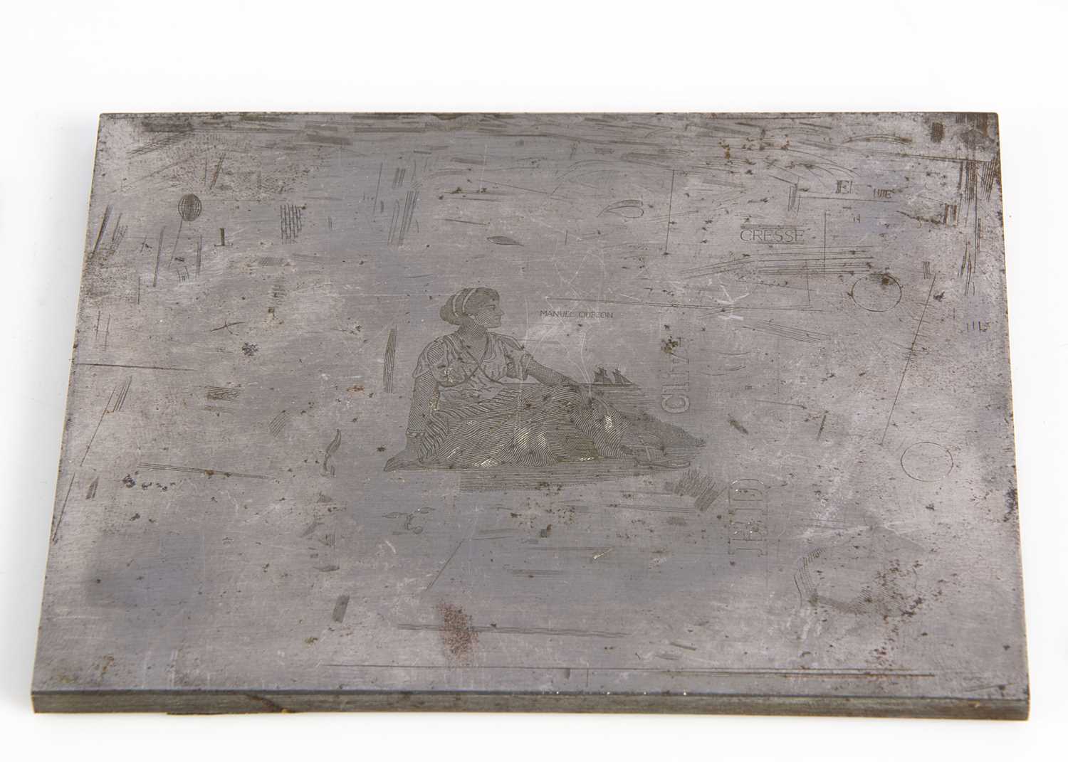 A group of six engraved steel and copper plates, - Image 2 of 3