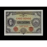 Specimen Bank Note: National Bank Ultramarino specimen 100 Escudos,