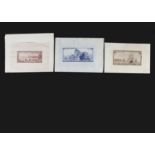 A collection of unidentified bank note plate proofs,