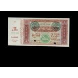 Specimen Bank Note: National Bank Ultramarino specimen 4 Tangas,