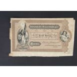 A Bradbury Wilkinson & Co Ltd advertizing banknote,