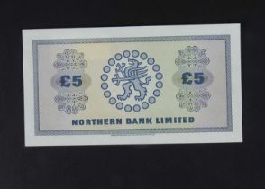 Specimen Bank Note: Northern Bank Ltd Ireland specimen 5 Pounds,