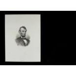 A collection of nine large portrait engravings,