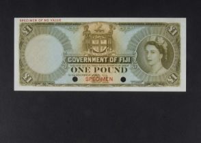 Specimen Bank Note: Fiji specimen 1 Pound,